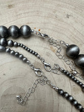 Load image into Gallery viewer, Western Faux Sterling Pearl Necklace Set - 18, 22 and 26 inch set