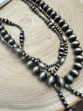 Load image into Gallery viewer, Western Faux Sterling Pearl Necklace Set - 18, 22 and 26 inch set