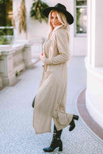 Load image into Gallery viewer, Long Sleeve Slit Cardigan with Pocket