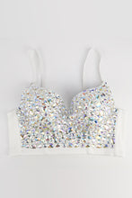 Load image into Gallery viewer, Adjustable Strap Rhinestone Bustier