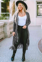Load image into Gallery viewer, Fringe Detail Long Sleeve Cardigan