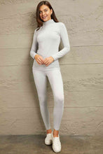 Load image into Gallery viewer, Zenana Friend in Me Full Size Mock Neck Top and Leggings Set