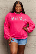 Load image into Gallery viewer, Simply Love Full Size MERRY Graphic Sweatshirt