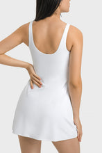 Load image into Gallery viewer, Square Neck Sports Tank Dress with Full Coverage Bottoms