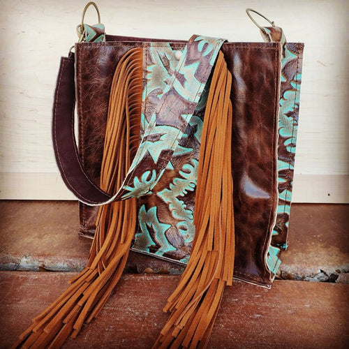 Hair on Hide Box bag Laredo Side Accents and Strap