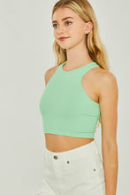 Load image into Gallery viewer, Knit Solid Cropped Seamless Tank Top