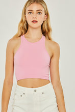 Load image into Gallery viewer, Knit Solid Cropped Seamless Tank Top