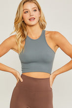 Load image into Gallery viewer, Knit Solid Cropped Seamless Tank Top