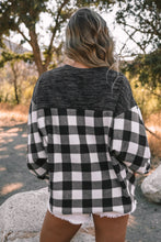 Load image into Gallery viewer, Plaid Notched Neck Top