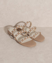 Load image into Gallery viewer, Valerie Pearl Flat Sandals