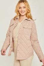 Load image into Gallery viewer, Melissa Woven Solid Bust Pocket Shacket