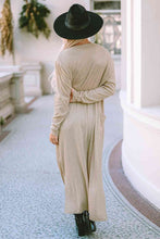 Load image into Gallery viewer, Long Sleeve Slit Cardigan with Pocket