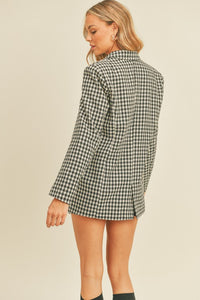 Payson Oversized Gingham Blazer