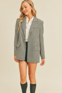 Payson Oversized Gingham Blazer