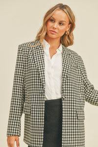 Payson Oversized Gingham Blazer