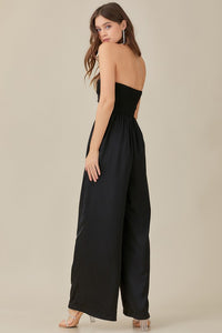 OPHELIA OVERLAPPING TOP DETAILED JUMPSUIT