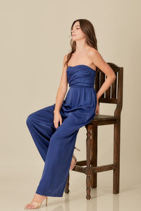 OPHELIA OVERLAPPING TOP DETAILED JUMPSUIT