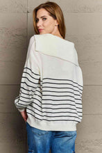 Load image into Gallery viewer, Sew In Love Make Me Smile Striped Oversized Knit Top