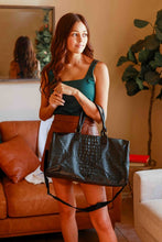 Load image into Gallery viewer, The Savannah Croc Tote