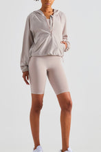 Load image into Gallery viewer, Half-Zip Hooded Sports Top