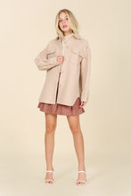 Load image into Gallery viewer, Diana Light beige shacket with pockets
