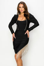 Load image into Gallery viewer, ATHENA FRINGE DRESS