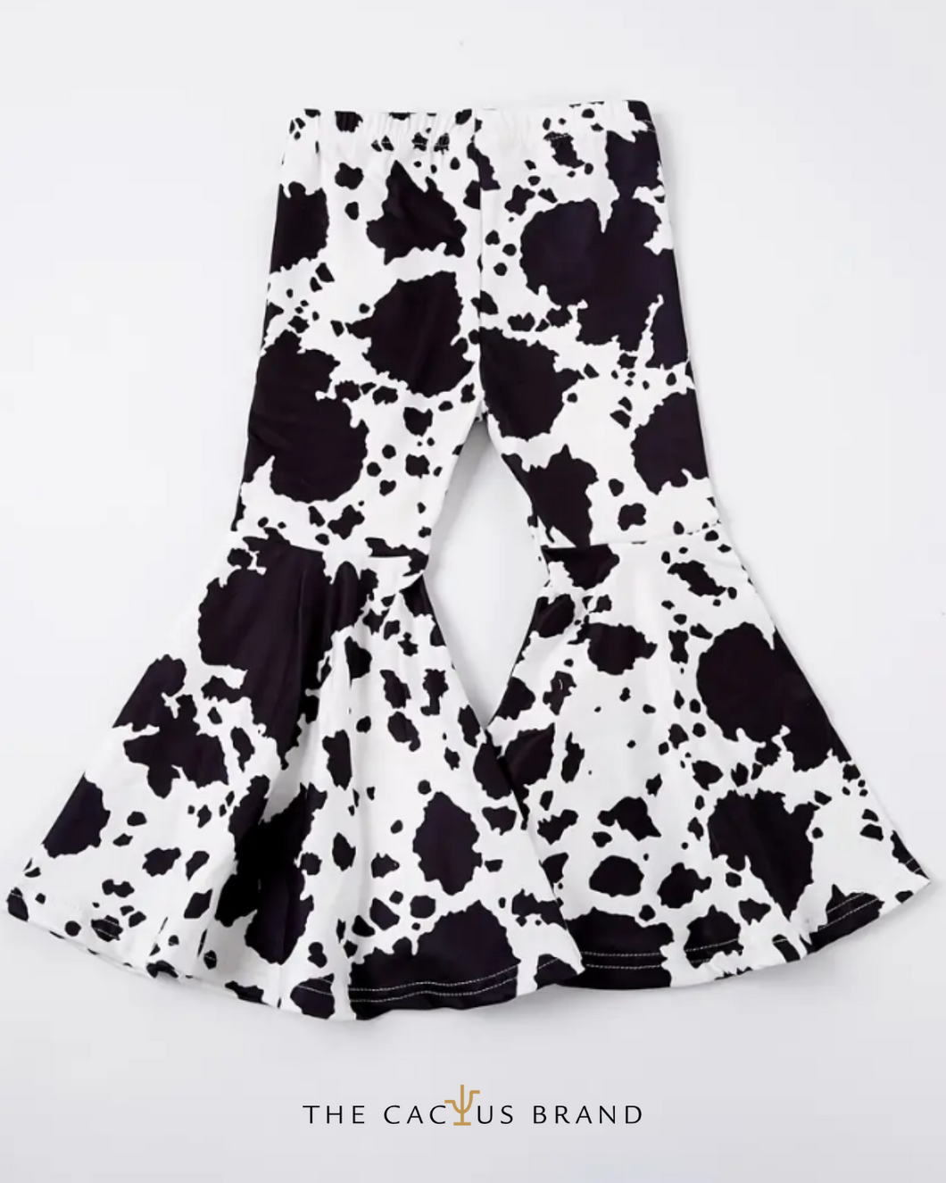 Toddler Cowprint Flare Pants