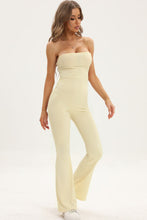 Load image into Gallery viewer, Lace-Up Strapless Jumpsuit