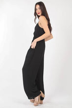Load image into Gallery viewer, VERY J Pintuck Detail Woven Sleeveless Jumpsuit