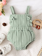 Load image into Gallery viewer, Baby Girl Textured Ruffled Bodysuit