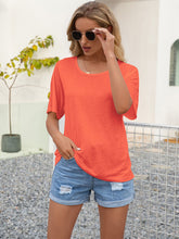 Load image into Gallery viewer, Round Neck Short Sleeve Top