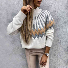 Load image into Gallery viewer, Mock Neck Long Sleeve Sweater