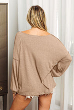 Load image into Gallery viewer, BiBi Exposed Seam Long Sleeve Top