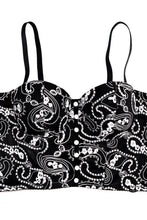 Load image into Gallery viewer, Embroidered Button Front Bustier