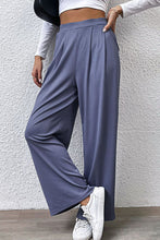 Load image into Gallery viewer, Pleated Detail Wide-Leg Pants with Pockets