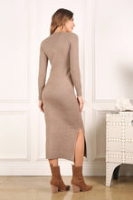 Load image into Gallery viewer, Mia V neck sweater maxi dress
