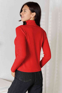 Turtleneck Long Sleeve Knit Top