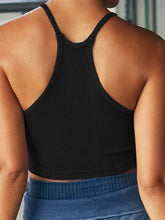 Load image into Gallery viewer, Ribbed Racerback Cropped Cami