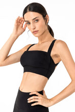 Load image into Gallery viewer, Open Back Pleated Detail Sports Bra