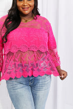 Load image into Gallery viewer, Davi &amp; Dani Full Size Lace Oasis Top