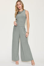 Load image into Gallery viewer, Basic Bae Full Size Ribbed Tank and Wide Leg Pants Set