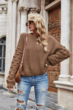 Load image into Gallery viewer, Weekend Style Rib-Knit Dropped Shoulder Sweater