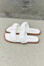Load image into Gallery viewer, Weeboo Double Strap Scrunch Sandal in White
