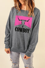 Load image into Gallery viewer, COWBOY Bull Graphic Sweatshirt