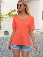 Load image into Gallery viewer, Round Neck Short Sleeve Top