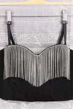 Load image into Gallery viewer, Rhinestone Fringe Bustier