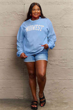 Load image into Gallery viewer, Simply Love Full Size MIDWEST Graphic Sweatshirt