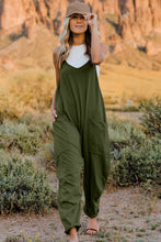Load image into Gallery viewer, Double Take  V-Neck Sleeveless Jumpsuit with Pocket