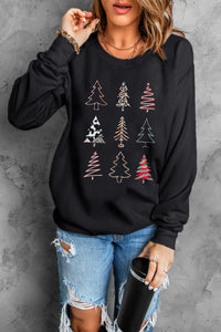 Chrismas Tree Graphic Sweatshirt