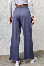 Load image into Gallery viewer, Pleated Detail Wide-Leg Pants with Pockets